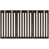 36 Inch Folding Wooden Freestanding Pet Gate Dog Gate with 360° Flexible Hinge
